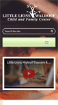 Mobile Screenshot of littlelionswaldorf.ca